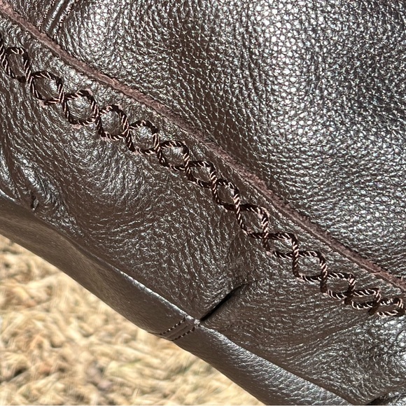 the sak dark brown beautiful leather shoulder bag - Picture 9 of 10